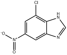 벤즈이미다졸,4-클로로-6-니트로-(6Cl,8CI) 구조식 이미지