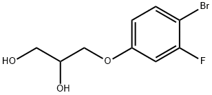 3-(4-bromo-3-fluorophenoxy)propane-1,2-diol(WXC05045) Structure