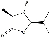 2(3H)-Furanone,dihydro-3,4-dimethyl-5-(1-methylethyl)-,[3S-(3alpha,4bta,5alpha)]-(9CI) Structure