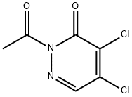 2-acetyl-4,5-dichloro-3(2H)-Pyridazinone Structure