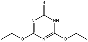 1,3,5-Triazine-2(1H)-thione,4,6-diethoxy-(9CI) 구조식 이미지