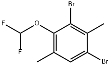 1,3-dibromo-4-(difluoromethoxy)-2,5-dimethylbenzene(WXFC0643) 구조식 이미지