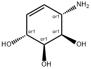 4-Cyclohexene-1,2,3-triol,6-amino-,(1R,2S,3R,6S)-rel-(9CI) Structure