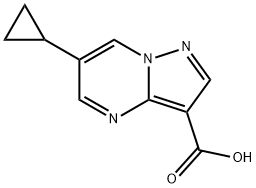 6-Cyclopropylpyrazolo[1,5-A]Pyrimidine-3-Carboxylic Acid(WXC03019) Structure