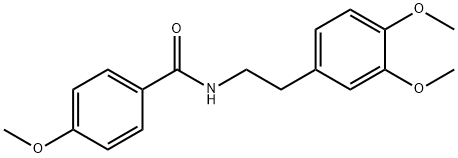 N-[2-(3,4-dimethoxyphenyl)ethyl]-4-methoxybenzamide 구조식 이미지