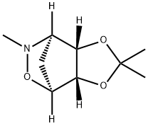 4,7-Methano-4H-1,3-dioxolo[4,5-d][1,2]oxazine,tetrahydro-2,2,6-trimethyl-,[3aR-(3a-alpha-,4-bta-,7-bta-,7a-alpha-)]-(9CI) Structure