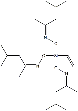 4-Methyl-2-pentanone, O, O′, O′′-(ethenyl silylidyne) trioxime Structure