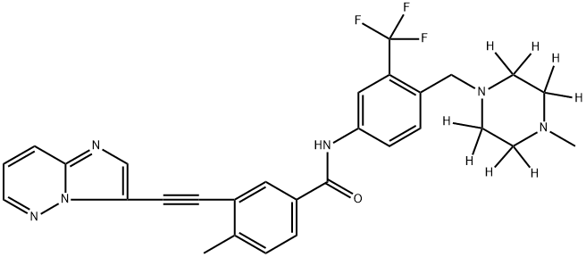 Ponatinib-d8 Structure