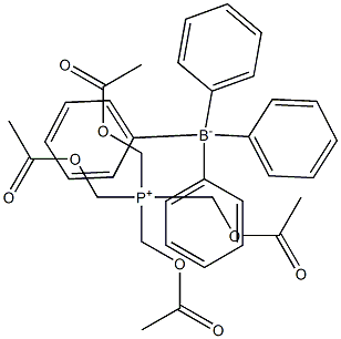 TETRAKIS(HYDROXYMETHYL)PHOSPHONIUMTETRAPHENYLBORATE-TETRA. Structure