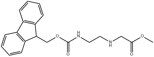 methyl 2-(2-{[(9H-fluoren-9-yl)methoxy]carbonylamino}ethylamino)acetate Structure