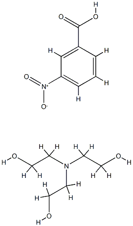 m-nitrobenzoic acid, compound with 2,2',2''-nitrilotriethanol (1:1) Structure