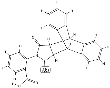 2-(16,18-dioxo-17-azapentacyclo[6.6.5.0~2,7~.0~9,14~.0~15,19~]nonadeca-2,4,6,9,11,13-hexaen-17-yl)benzoic acid (non-preferred name) Structure