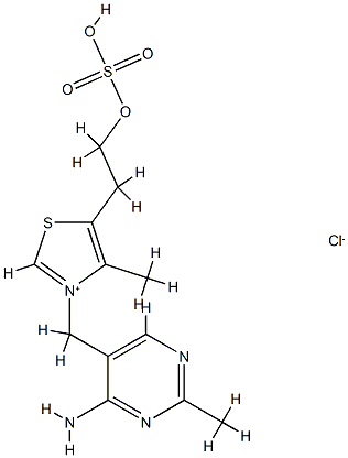 ThiaMine황산염 구조식 이미지