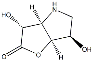 2H-Furo[3,2-b]pyrrol-2-one,hexahydro-3,6-dihydroxy-,[3R-(3-alpha-,3a-alpha-,6-bta-,6a-alpha-)]-(9CI) 구조식 이미지