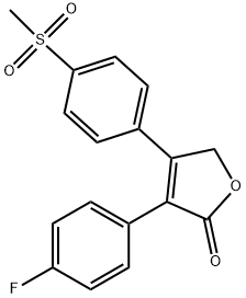 3-(4-fluorophenyl)-4-(4-(methylsulfonyl)phenyl)furan-2(5H)-one(WXFC0208) 구조식 이미지