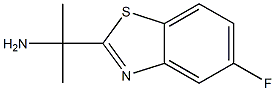 2-Benzothiazolemethanamine,5-fluoro-alpha,alpha-dimethyl-(9CI) Structure