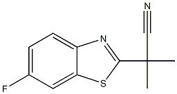 2-Benzothiazoleacetonitrile,6-fluoro-alpha,alpha-dimethyl-(9CI) Structure