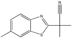 2-벤조티아졸아세토니트릴,알파,알파,6-트리메틸-(9CI) 구조식 이미지