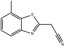 2-Benzothiazoleacetonitrile,7-methyl-(9CI) Structure