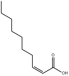 (Z)-2-데칸산 구조식 이미지