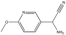 3-Pyridineacetonitrile, α-amino-6-methoxy- Structure