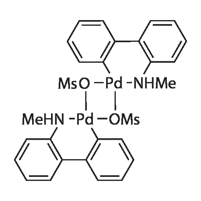 (2'-Methylamino-1,1'-biphenyl-2-yl)methanesulfonatopalladium(II) dimer 구조식 이미지