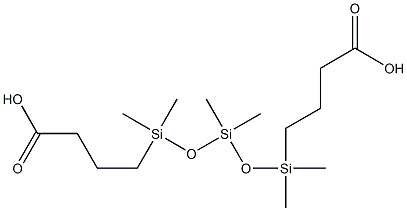 (CARBOXYALKYL) TERMINATED POLYDIMETHYLSILOXANE Structure