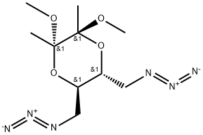 (2S,3S,5R,6R)-5,6-Bis(azidoMethyl)-2,3-diMethoxy-2,3-diMethyl-1,4-dioxane 구조식 이미지