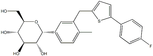 Canagliflozin α Isomer 구조식 이미지