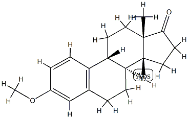 (8α,9β)-14β-Hydroxy-3-methoxyestra-1,3,5(10)-trien-17-one Structure
