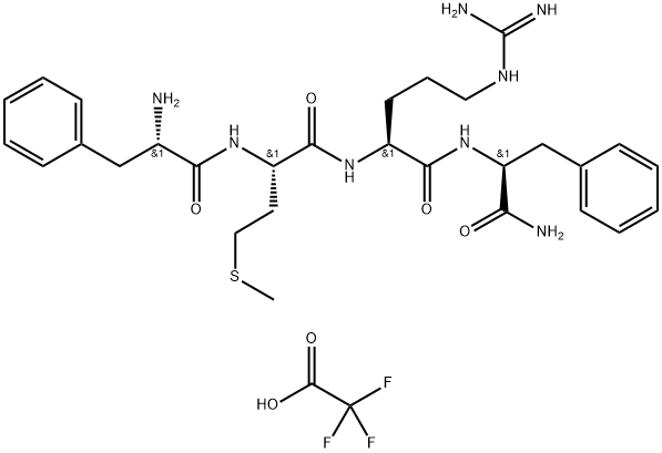 Phe-Met-Arg-Phe amide trifluoroacetate Structure