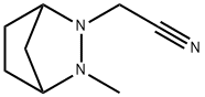 2,3-Diazabicyclo[2.2.1]heptane-2-acetonitrile,3-methyl-(9CI) Structure