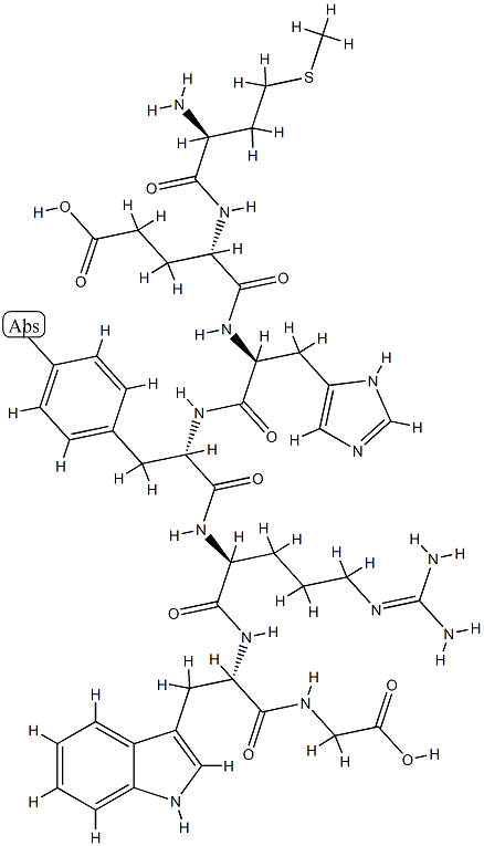 (p-Iodo-Phe)-ACTH (4-10) 구조식 이미지
