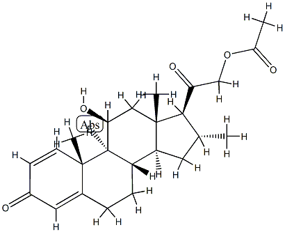 Desoxymetasone 21-Acetate Structure
