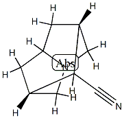 2,6-Methano-1H-pyrrolizine-8-carbonitrile,hexahydro-,stereoisomer(9CI) 구조식 이미지