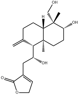 14-Deoxy-11-hydroxyandrographolide 구조식 이미지