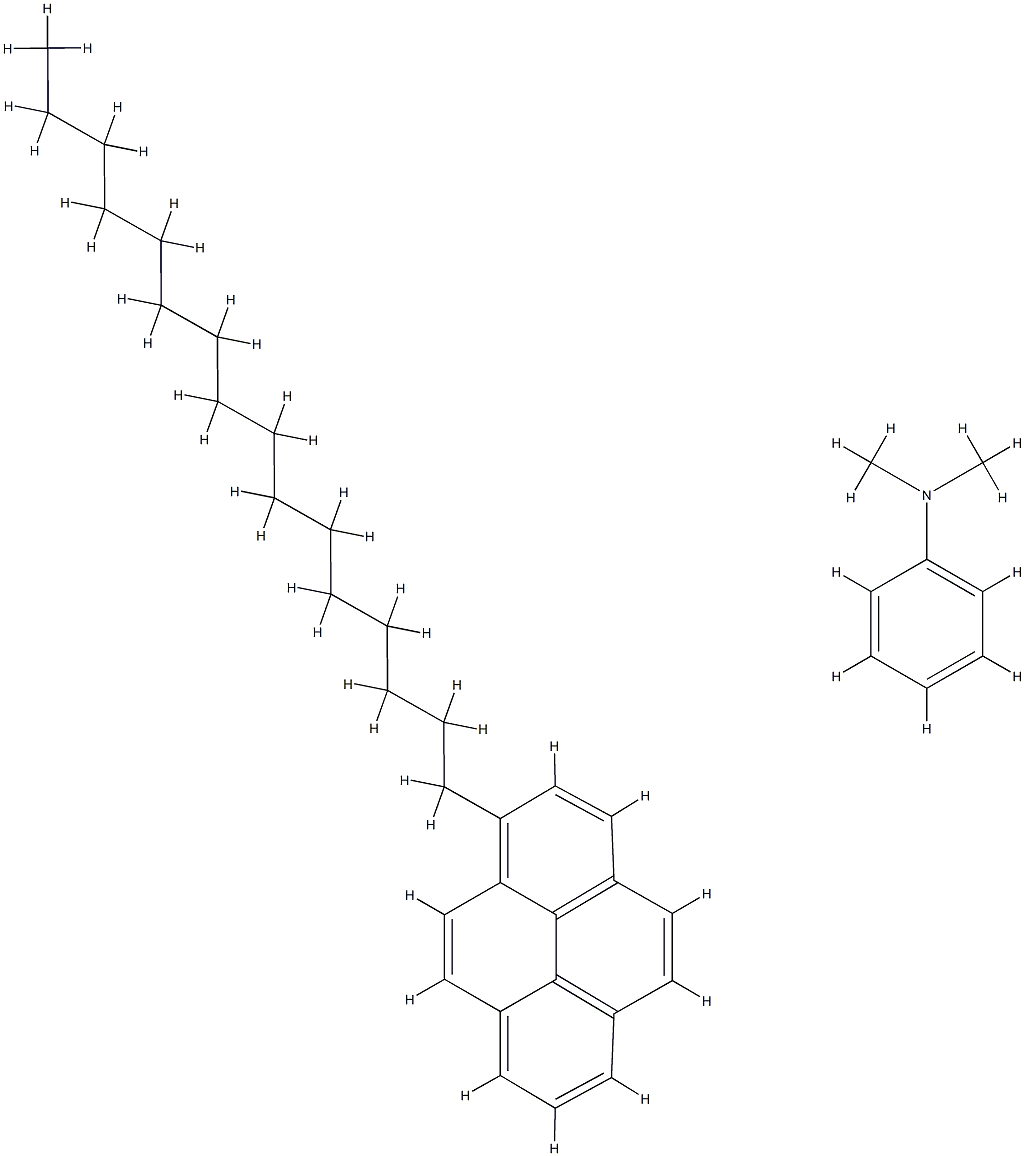 HDP  [1-Hexadecylpyrene] 구조식 이미지