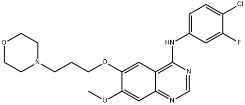 3-Deschloro-4-Desfluoro-4-Chloro-3-Fluorogefitinib Structure