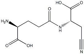 GAMMA-GLUTAMYL-BETA-CYANOALANINE 구조식 이미지