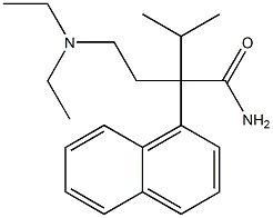 α-[2-(Diethylamino)ethyl]-α-isopropyl-1-naphthaleneacetamide 구조식 이미지
