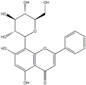 Chrysin 8-C-glucoside Structure