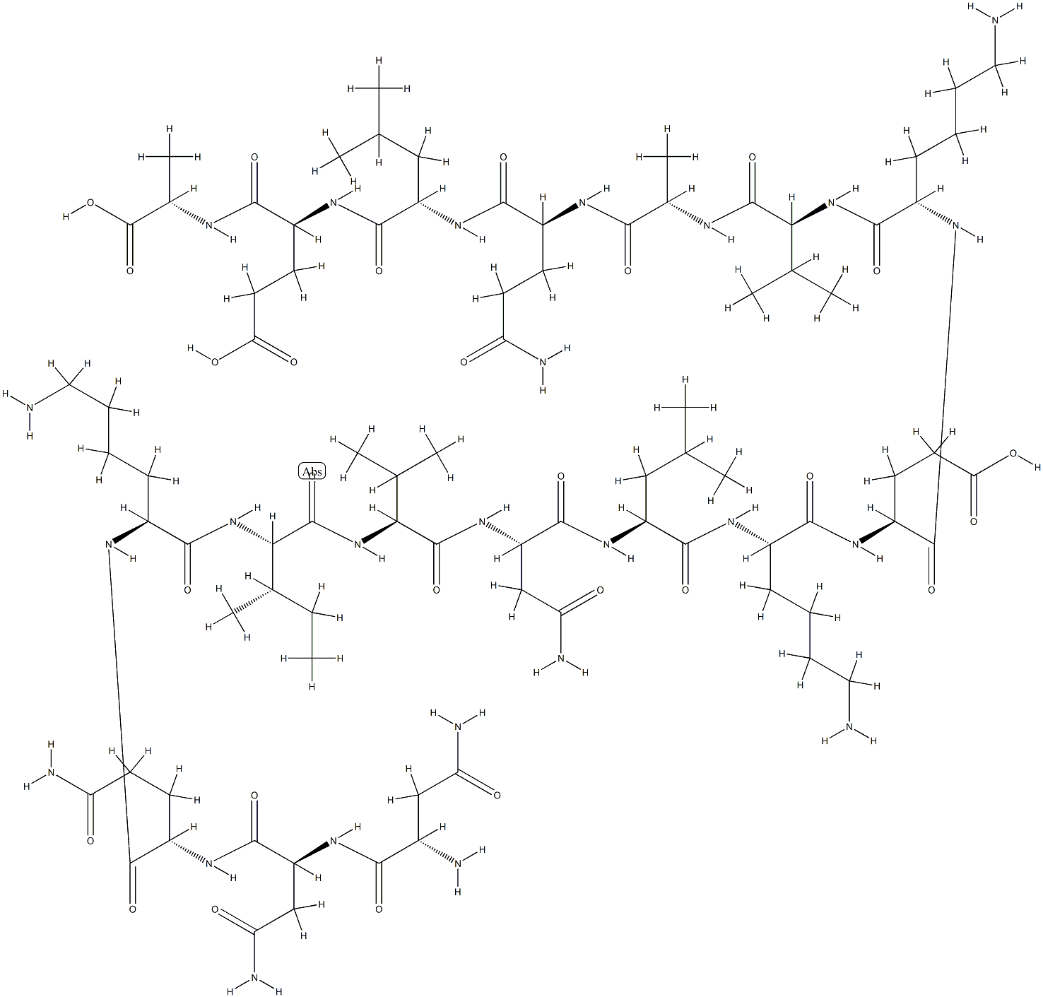 FIBRINOGEN GAMMA-CHAIN (117-133) 구조식 이미지
