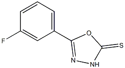 5-(3-Fluorophenyl)-1,3,4-oxadiazole-2-thiol 구조식 이미지