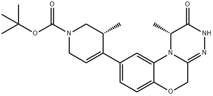 (R)-Tert-Butyl 5-Methyl-4-((R)-1-Methyl-2-Oxo-1,2,3,5-Tetrahydrobenzo[5,6][1,4]Oxazino[3,4-C][1,2,4]Triazin-9-Yl)-5,6-Dihydropyridine-1(2H)-Carboxylate(WXC01666) Structure