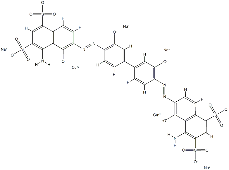 16143-79-6 tetrasodium [mu-[[6,6'-[(3,3'-dihydroxy[1,1'-biphenyl]-4,4'-diyl)bis(azo)]bis[4-amino-5-hydroxynaphthalene-1,3-disulphonato]](8-)]]dicuprate(4-)