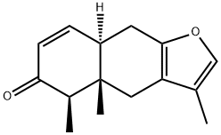 (4aS)-4,4a,5,6,8aα,9-Hexahydro-3,4aβ,5β-trimethylnaphtho[2,3-b]furan-6-one Structure