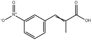 2-프로펜산,2-메틸-3-(3-니트로페닐)- 구조식 이미지