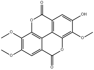3,7,8-tri-O-methylellagic acid 구조식 이미지