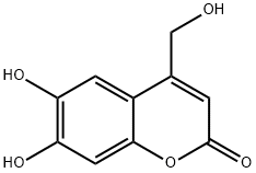 2H-1-Benzopyran-2-one,6,7-dihydroxy-4-(hydroxymethyl)-(9CI) 구조식 이미지