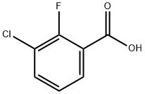 3-Chloro-2-fluorobenzoic acid 구조식 이미지